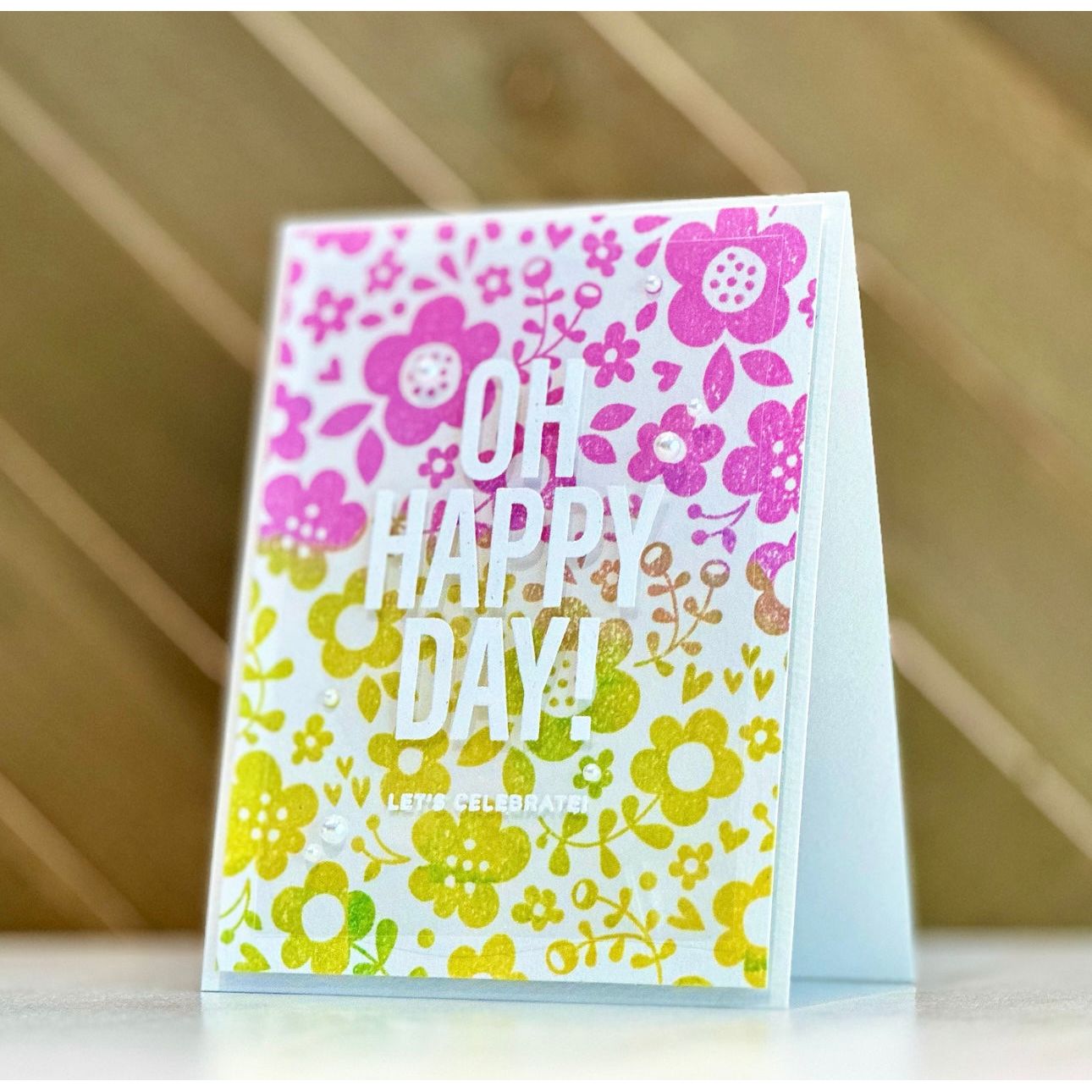 Oh Happy Day on Acetate Card | color-code:ALT14