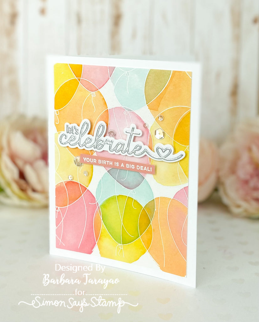 Let's Celebrate Balloons Card | color-code:ALT19