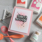CZ Design Clear Stamps Sisters Forever cz279c Sisters Card | color-code:ALT01