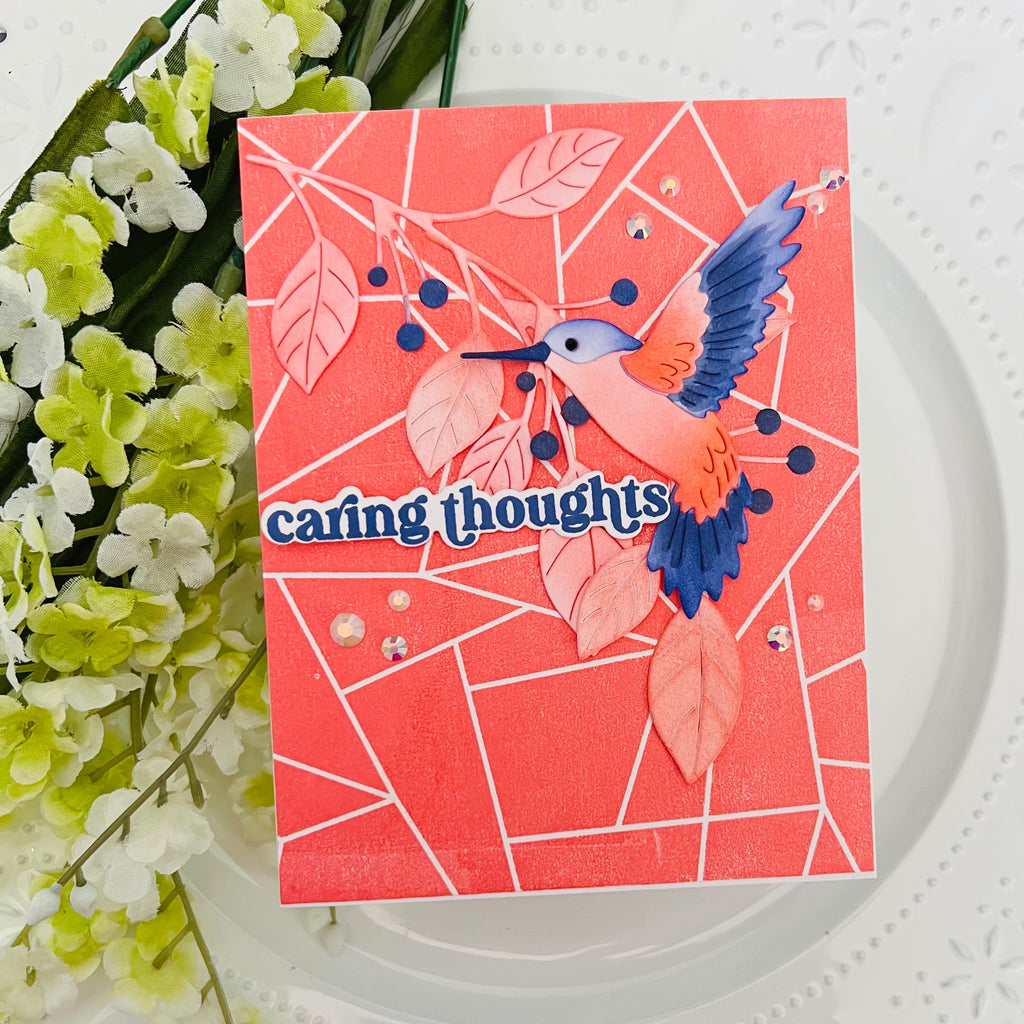 Hummingbird and Angles Card | color-code:ALT03