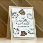 CZ Design Clear Stamps Giggles And cz62 Beautiful Days Potty Humor Card | color-code:ALT02