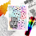 Confetti and Balloons Birthday Card | color-code:ALT05