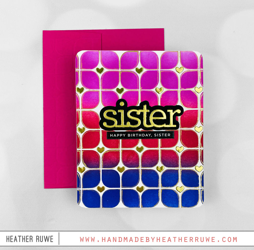 CZ Design Wafer Dies Sister czd200 Sister Card | color-code:ALT03