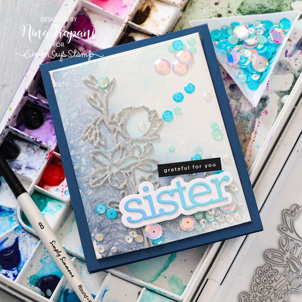 CZ Design Wafer Dies Sister czd200 Sister Card | color-code:ALT05