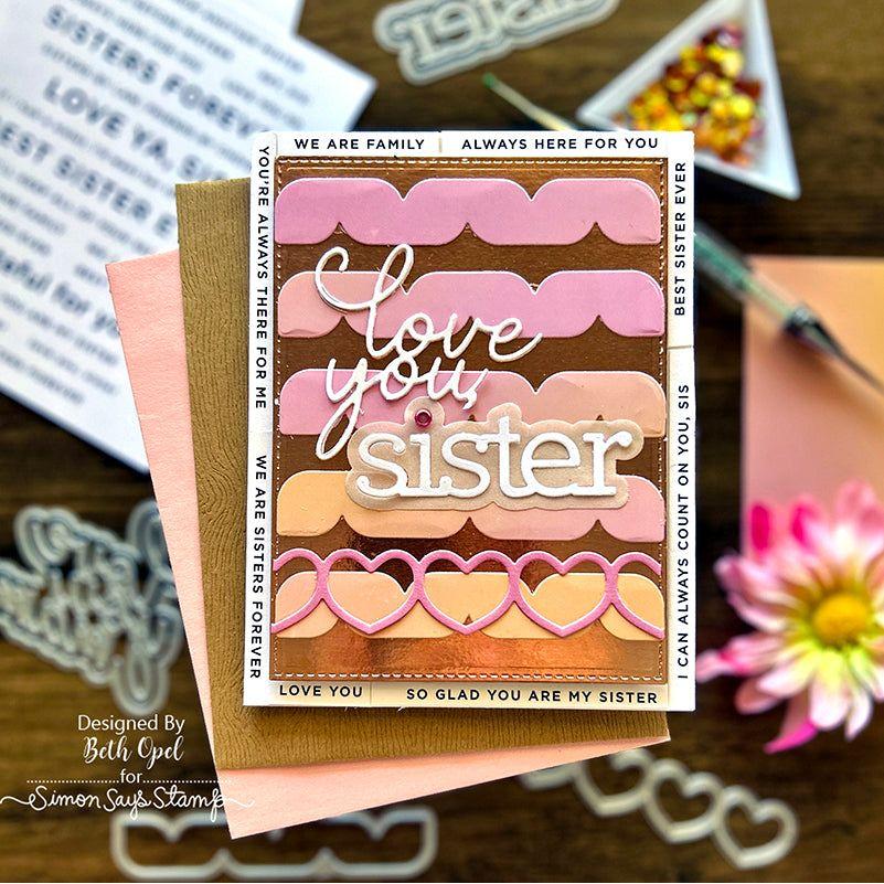 CZ Design Wafer Dies Sister czd200 Sister Card | color-code:ALT07