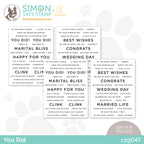CZ Design SENTIMENT STRIPS YOU DID czg047 Be Creative