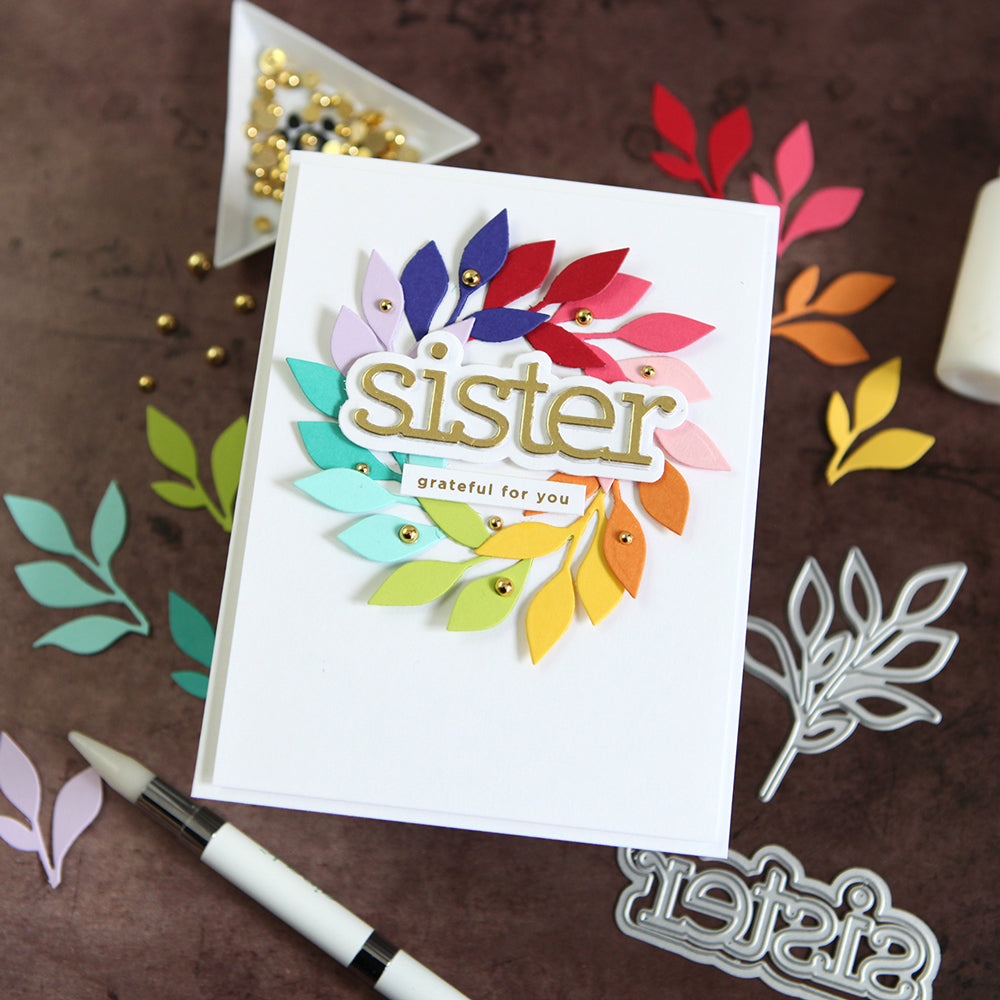 CZ Design Sentiment Strips Sister czg049 Sister Card | color-code:ALT02
