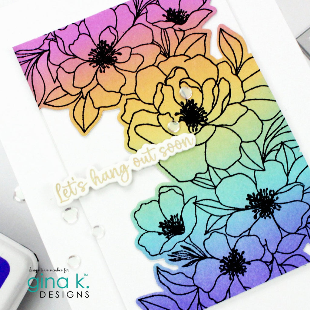 Gina K Designs Lovely Notes Poly-Glaze Foiling Sheets pgfln bright blended