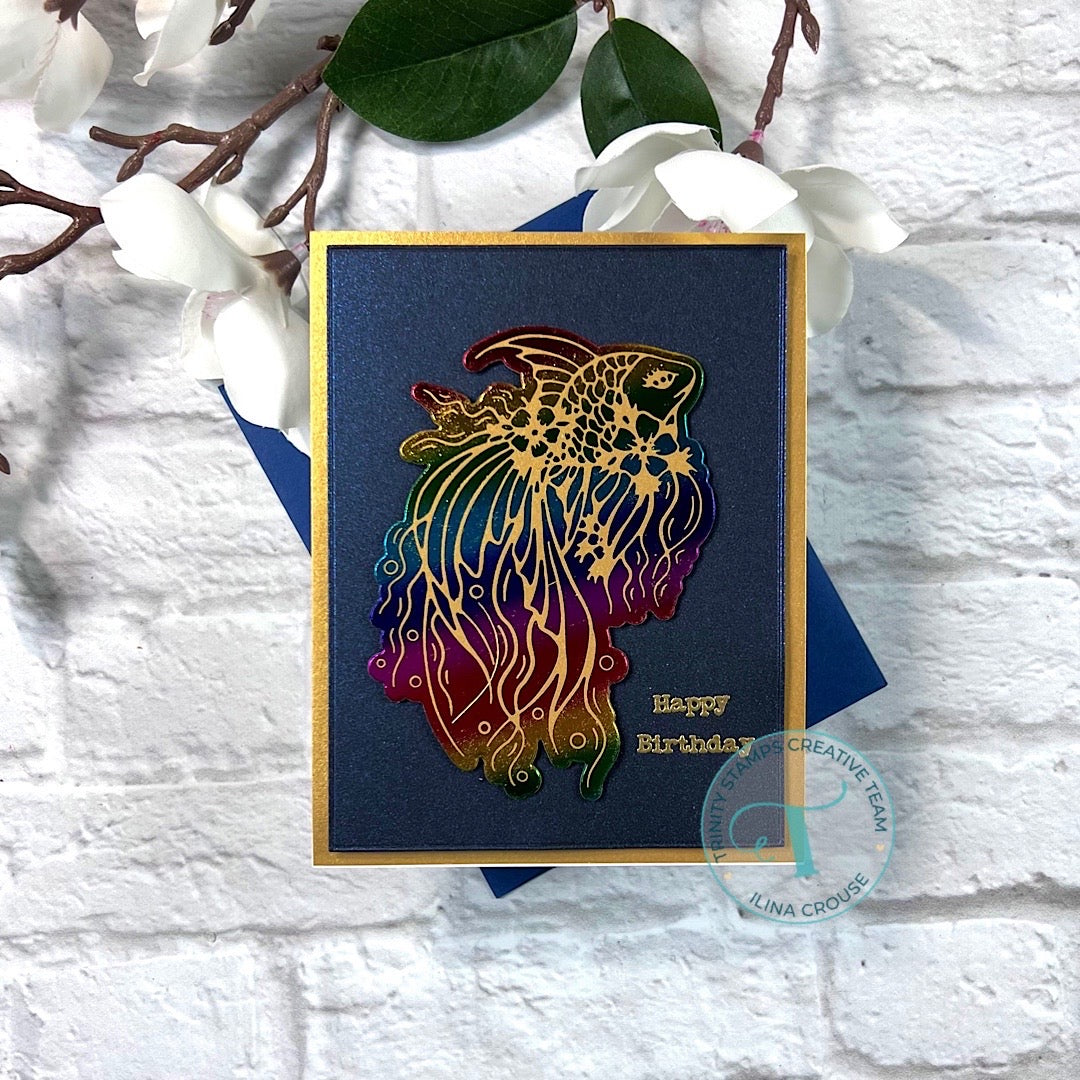 Trinity Stamps SIMPLY SENTIMENTAL BIRTHDAY Clear Stamp Set tps-198 Rainbow Birthday Card | color-code:ALT4