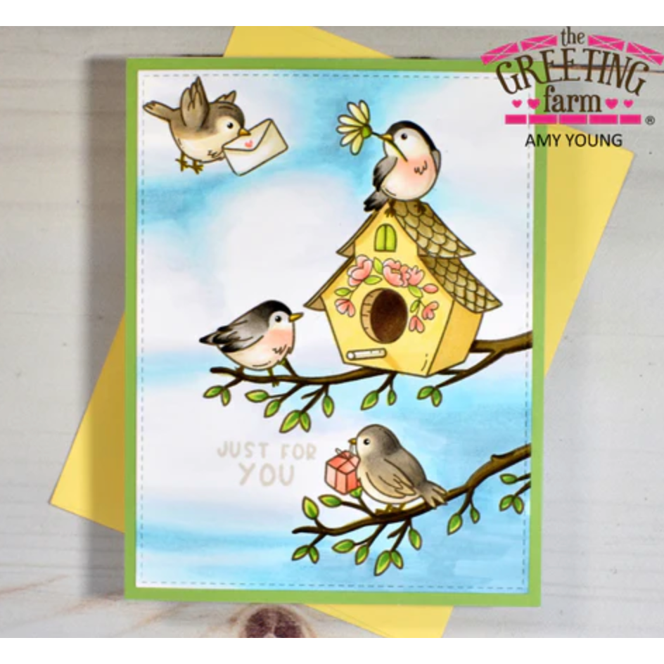 The Greeting Farm YOU'RE SO TWEET Clear Stamps tgf653 Just for You Birdies | color-code:ALT01