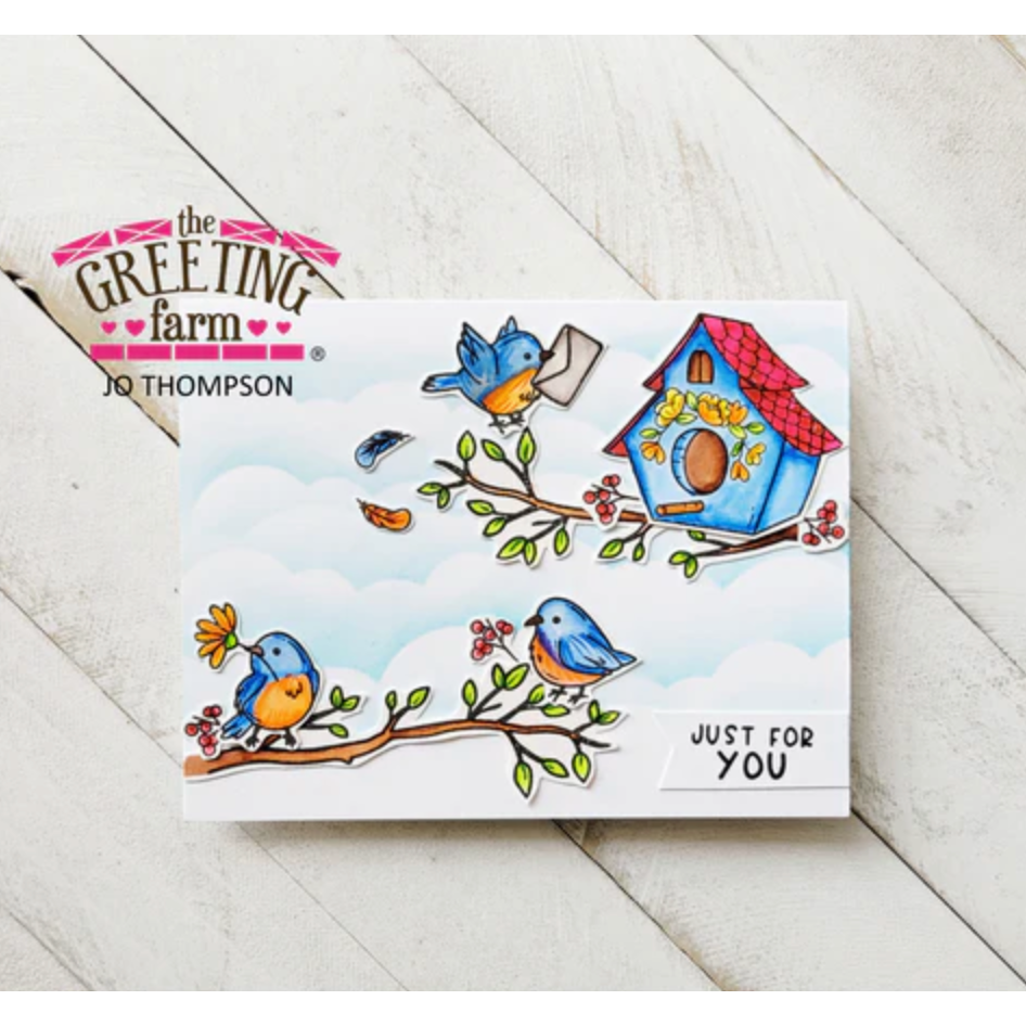 The Greeting Farm YOU'RE SO TWEET Clear Stamps tgf653 Sweet Bird Scene | color-code:ALT04