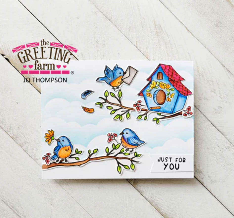 The Greeting Farm YOU'RE SO TWEET Clear Stamps tgf653 Sweet Bird Scene | color-code:ALT04