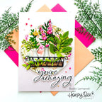 Honey Bee Bud Vases Dies hbds-budvs You're Amazing Card
