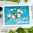 Honey Bee Lovely Layers Dogwood Dies hbds-lldgw Hey Girl I Sure Miss You Card