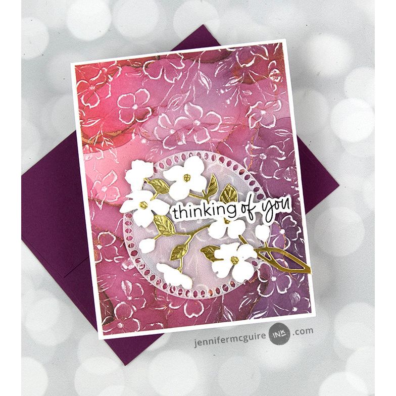 Honey Bee Lovely Layers Dogwood Dies hbds-lldgw Thinking | color-code:ALT05