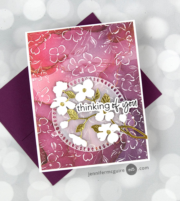 Honey Bee Lovely Layers Dogwood Dies hbds-lldgw Thinking | color-code:ALT05