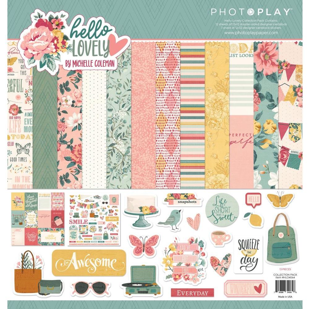 PhotoPlay Hello Lovely 12 x 12 Collection Pack hlo4064