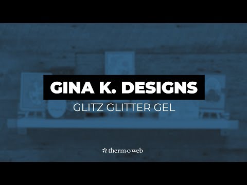 Simon Says Stamp! Therm O Web Gina K Designs TURQUOISE SEA Glitz Glitter Gel 18137
