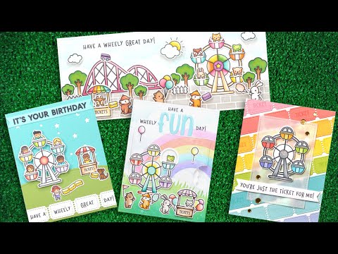 Lawn Fawn Raffle Tickets Dies lf3096 tutorials from start to finish