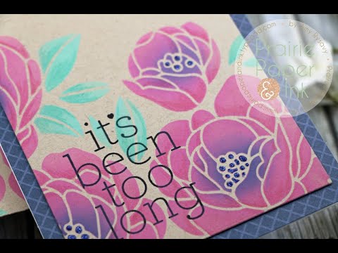 Simon Says Stamp! Simon Says Stamp Stencil PEONY BOUQUET ssst121467