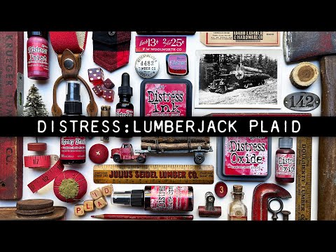 Simon Says Stamp! Tim Holtz Distress Oxide Spray LUMBERJACK PLAID Ranger tso82415