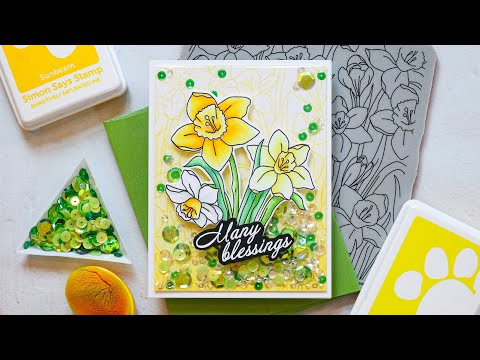 Simon Says Stamp! Simon Says Stamp Sequins FOUR LEAF CLOVER 0222flc