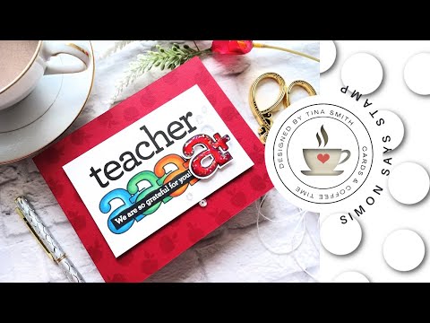 Simon Says Stamp! CZ Design Wafer Dies TEACHER THANK YOUS czd143c