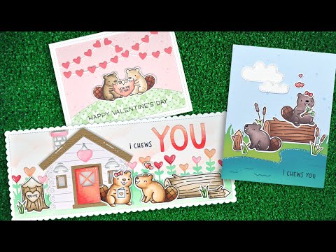 Simon Says Stamp! Lawn Fawn WOOD YOU BE MINE? Clear Stamps lf3011