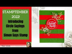 Simon Says Stamp! Simon Says Clear Stamps CIRCLE SAYINGS sss302588c Stamptember