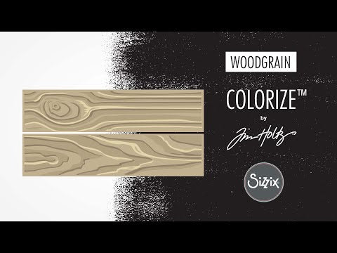 Simon Says Stamp! Tim Holtz Sizzix WOODGRAIN Colorize Thinlits Dies 665860