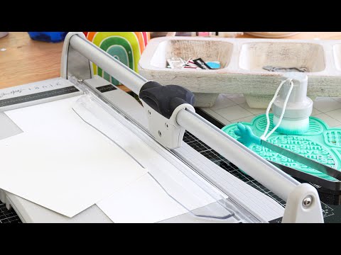 Tim Holtz Tonic Rotary Media Trimmer 3960e Why I Think Tim Holtz's Rotary Media Trimmer is a Must Have Tool Video