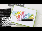 Simon Says Stamp! CZ Design EXTRA LARGE CONGRATS Wafer Die czd91