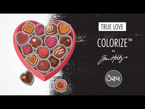 Simon Says Stamp! RESERVE Tim Holtz Sizzix TRUE LOVE Colorize Thinlits Dies 666290
