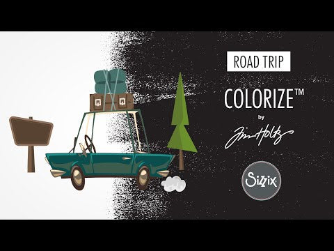 Simon Says Stamp! Tim Holtz Sizzix ROAD TRIP Colorize Thinlits Dies 666288