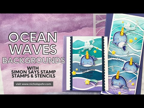 Simon Says Stamp! CZ Design Clear Stamps NARWHAL FRIENDS cz366c Hello Beautiful