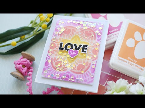 Simon Says Stamp! Simon Says Stamp XL LOVE GREETINGS Wafer Dies sssd112521c