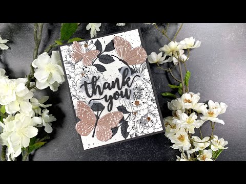 Simon Says Stamp! Simon Says Stamp Embossing Folder And Dies GRACEFUL BUTTERFLY SET sfd268