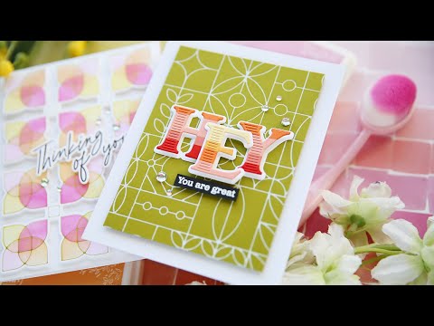 Simon Says Stamp! PinkFresh Studio QUADRANT BACKDROP Hot Foil Plate 181022