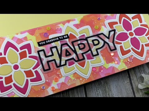 Simon Says Stamp! CZ Design CHUNKY HAPPY Wafer Dies czd93