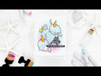 Simon Says Stamp! CZ Design Clear Stamps NARWHAL FRIENDS cz366c Hello Beautiful