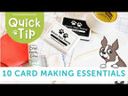 Simon Says Stamp! Simon Says Stamp WHITE A2 TOP FOLD Scored Cards 120# 10 Pack a2top10