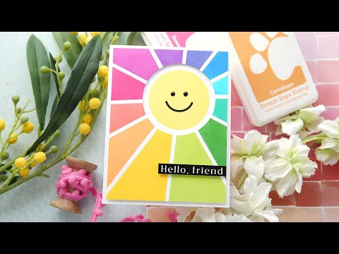 Simon Says Cling Stamps Sunshine Background sss102675 Just For You *