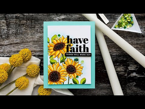 Simon Says Stamp! Simon Says Clear Stamps SUNFLOWER GARDEN sss202382c