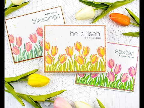 Simon Says Stamp! Simon Says Clear Stamps LAYERED TULIPS sss202121