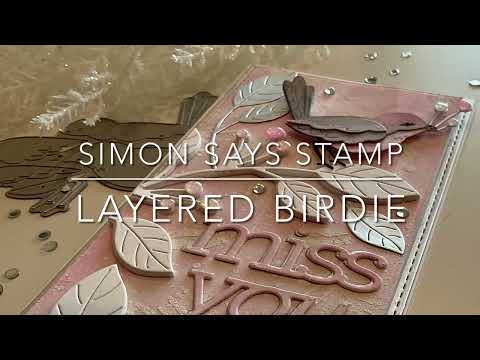 Simon Says Stamp! Simon Says Stamp LAYERED CHICKADEE Wafer Die s762