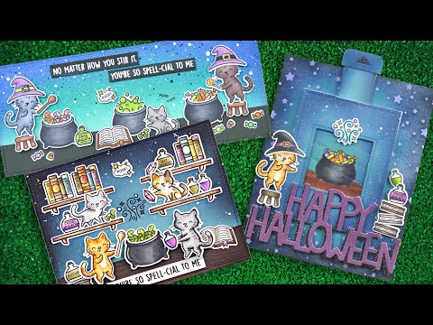 Simon Says Stamp! Lawn Fawn GIANT HAPPY HALLOWEEN Die Cut lf2691