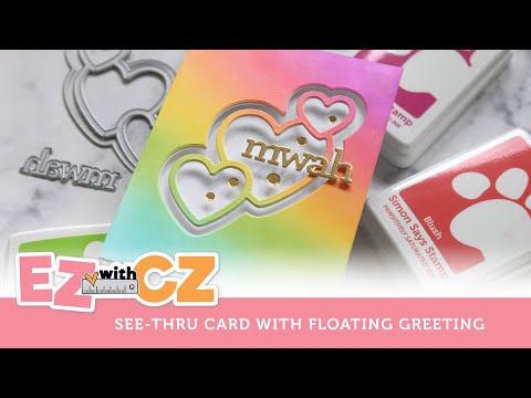 Simon Says Stamp! CZ Design Wafer Dies CHUNKY HEART TRIO czd157 To The Moon