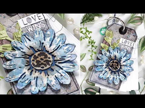 Tim Holtz Distress Oxide Spray LOST SHADOW January 2023 Ranger tso82743 Art Journaling with Shari TAG Book