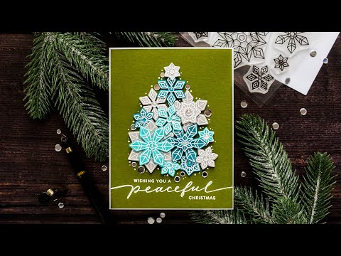 Simon Says Stamp! Simon Says Clear Stamps PRISMATIC SNOWFLAKES sss302170c