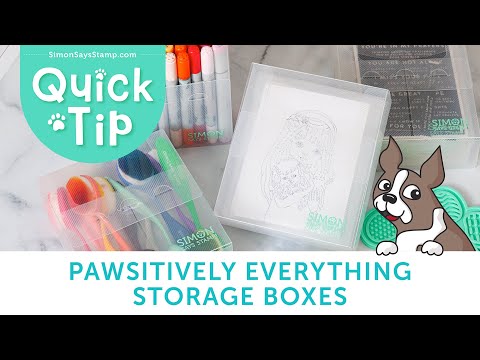 Simon Says Stamp! Simon Says Stamp PAWSITIVELY EVERYTHING STORAGE BOXES st0009